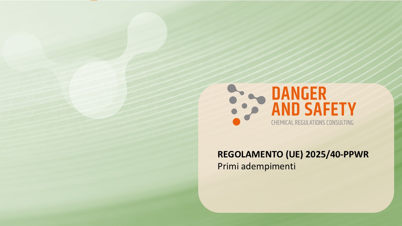 REGOLAMENTO (UE) 2025/40-PPWR Primi adempimenti